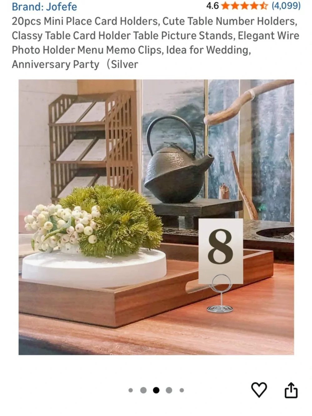 Silver Spiral Card Holders - 20 Pack